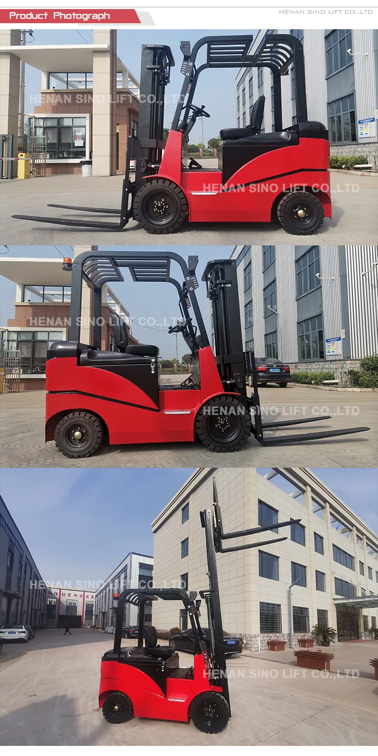 Full Electric Forklift Four Wheels Counterbalance Forklift 2000lbs ...