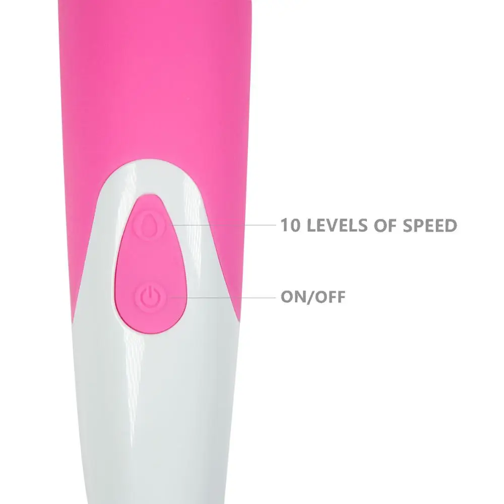 Iwand Powerful Waterproof 10 Speed Silicone Therapeutic Vibrator Massager for Relaxation Therapy