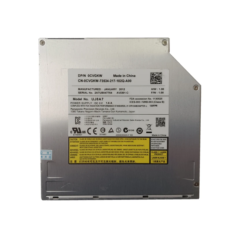 Alibaba.com: Lenovo UJ8C7 Slim 9.5mm SATA Internal DVD-RW Drive