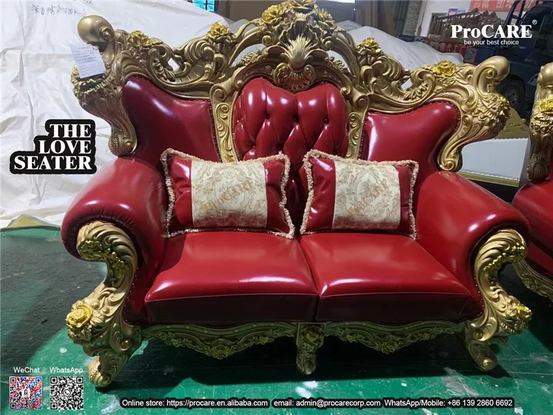 Solid Wood Carved Villa Living Room European Style Classic Real Leather Sofa Sets Buy Real