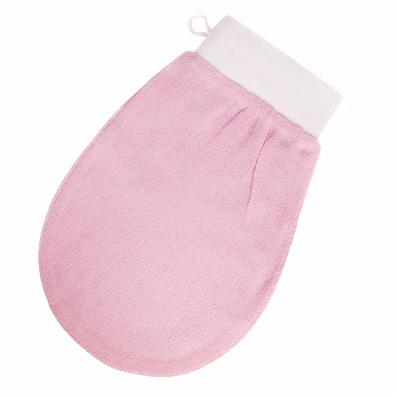 Wholesale Scrub Viscose Bulk Shower Gloves Pink Silk Turkish