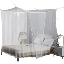 Hot selling oversized square bed mesh bed curtain no installation dormitory square rectangular mosquito net