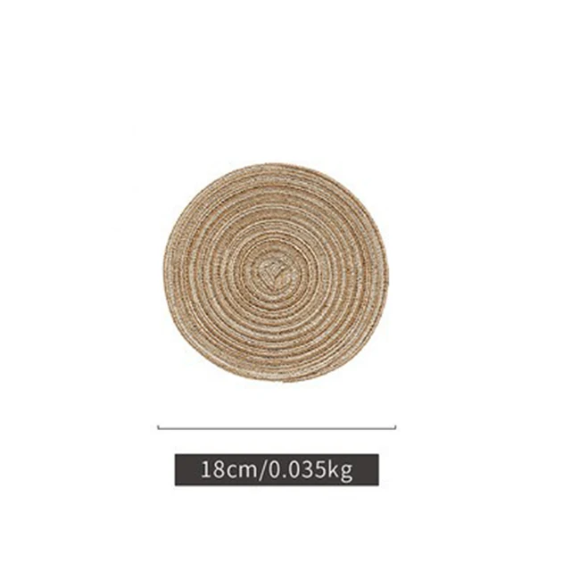 Japanese Handmade Kitchen Accessories Insulation Pads Table Plate Mat Coaster Thick Wove aperçu 10