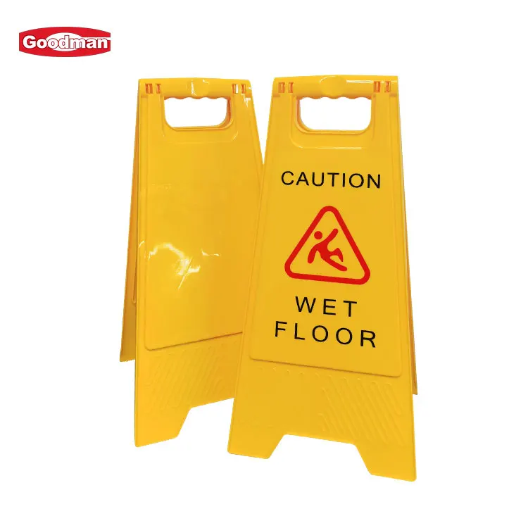 Customized color foldable PP safety caution board plastic warning sign no parking sign wet floor sign