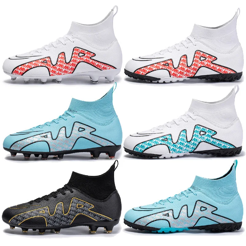 Oem Microfiber Leather Professional Mens Outdoor Football High Heel