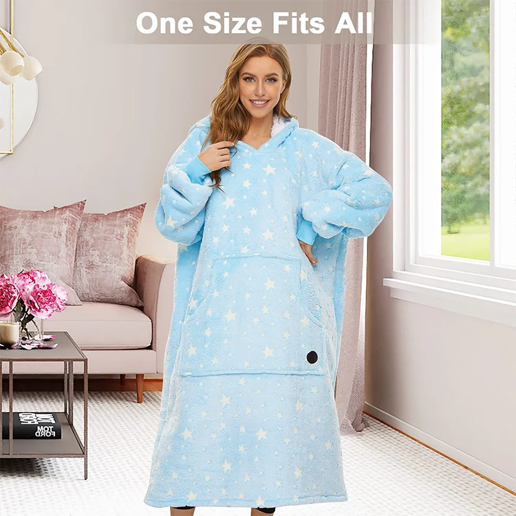 Snuggy Reversible Cozy Wearable Sherpa Zipper Giant Adults Oversized