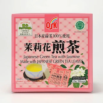GREEN TEA WITH JASMINE TEA BAG : NEW FAMILY JAPANESE GREEN TEA WITH JASMINE