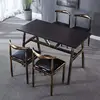 120*60 mesa y cuatro sillas Nogal Negro
