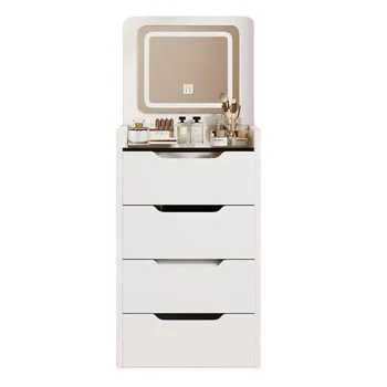Modern Style LED Dressing Table Flip Top Design Bedroom Furniture Removable Customizable Features for Hotels Home Use Style 889