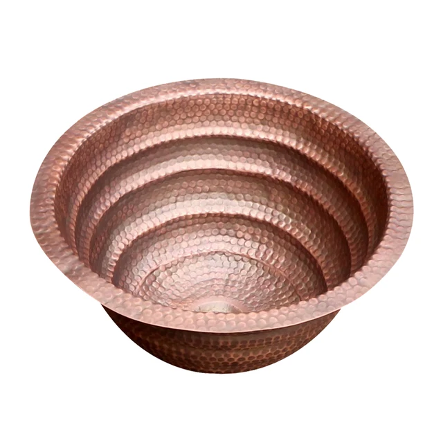 Customhoodsmaster bathroom sink Ore pit shape luxury unique shape multifunctional Single Bowl Apron Copper