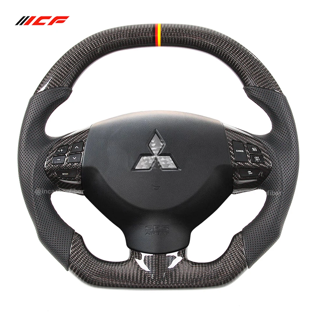 100 Real Carbon Fiber Steering Wheel For Mitsubishi Evo 9 Evo X Buy