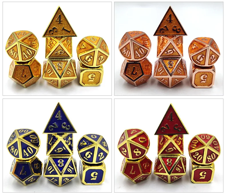 Bulk Dice Wholesale Custom Mini Dnd Metal Resin Dice Set Rpg Polyhedral