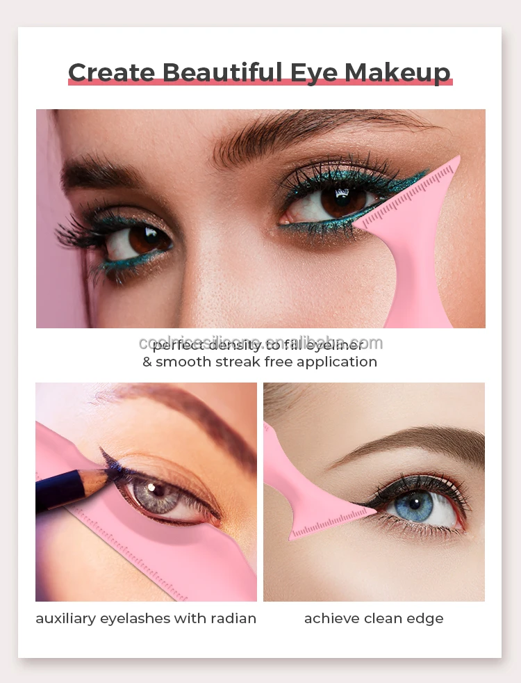 Diy Template Makeup Tool Eyebrow Eyeliner Ruler Stencils Maquiagem