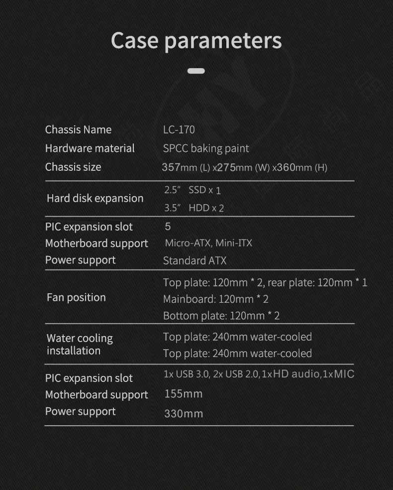 Factory Direct Matx Mid Tower Computer Case With Tempered Glass Front