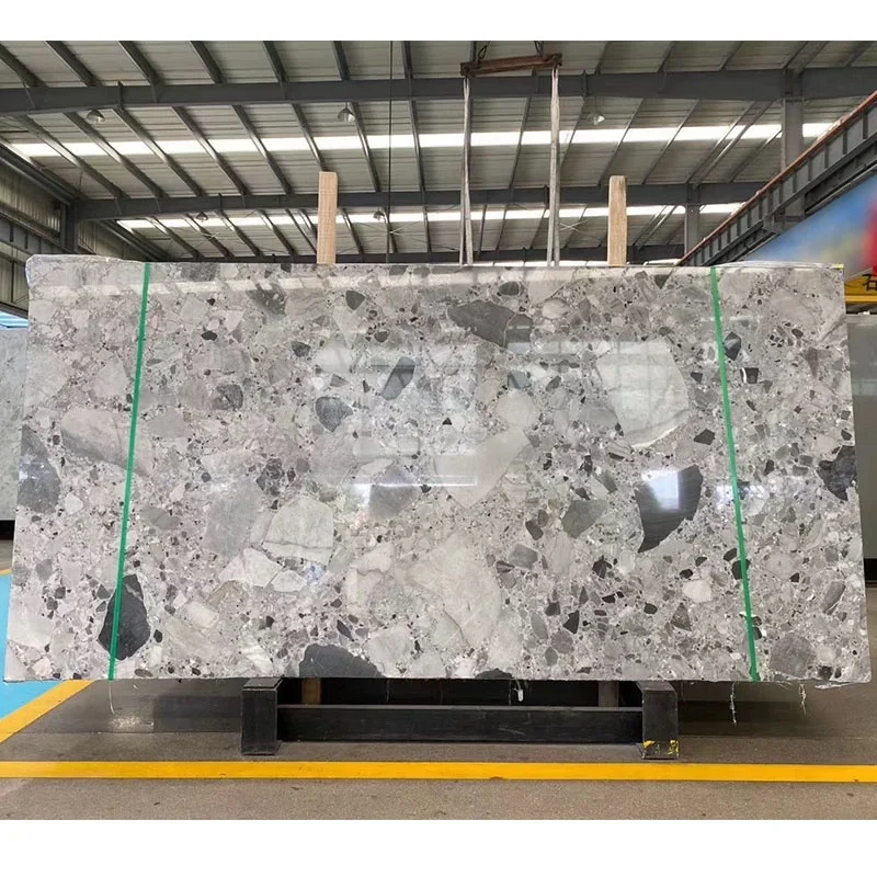 product hotel indoor decoration light slab pewter fossil grey marble-0