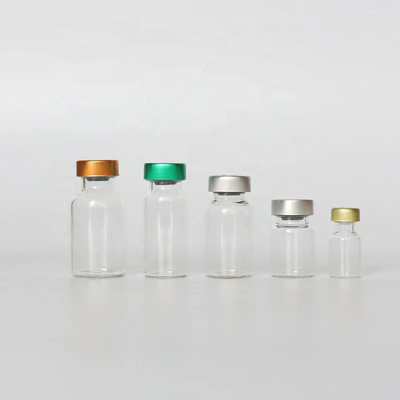 Clear Injection Moulded Glass Vial 5ml,7ml,8ml,10ml,15ml,20ml,30ml,50ml,100ml