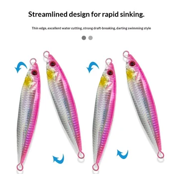 CHEERY Iron Plate Metal Jig Hard Bait Laser Noctilucent Bionic Artificial Bait 150g 200g Factory Wholesale Fishing Tackle – Metal Jig – view 4