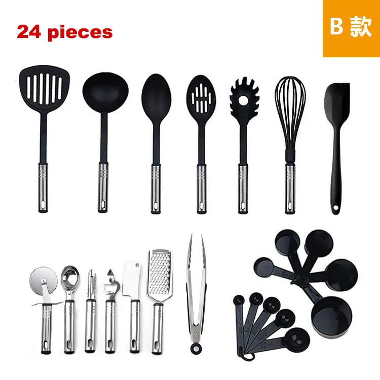 42 Pieces Nylon Cooking Utensils Kitchen Utensils with Spatula Cookware Set Kitchen Tool Set