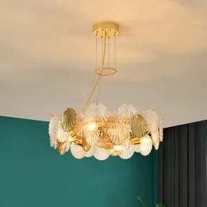 Wholesale Modern Pendant Light Wedding Villa Decorative Gold Luxury Led K9 Crystal Chandelier