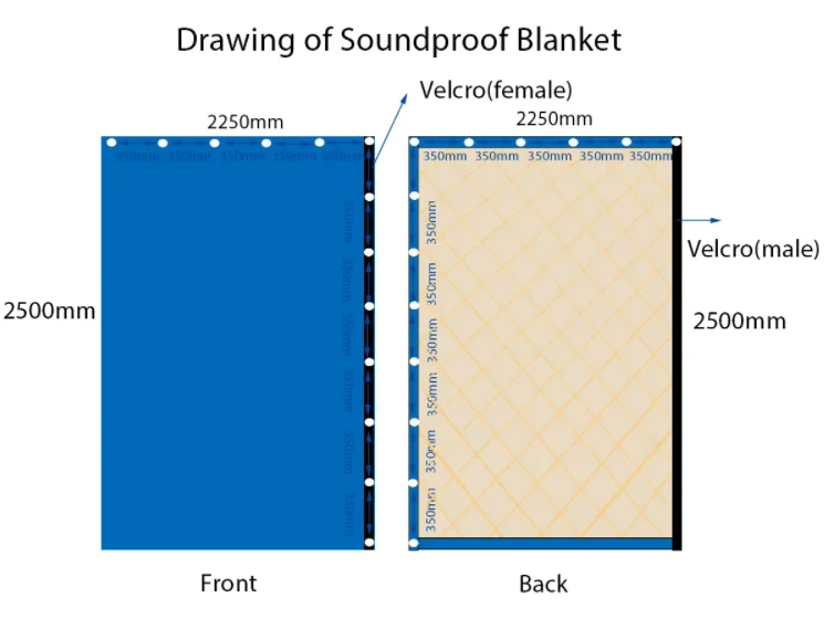 product industry  home use soundproof pvc acoustic blanket noise barrier curtains for sound insulation-5