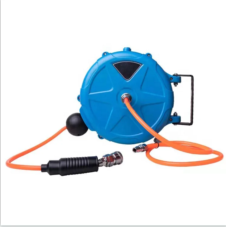 Automatic Compressor Pneumatic Air Single Hose Reels Carwash 15 Metre Wallfixed Window Cleaning