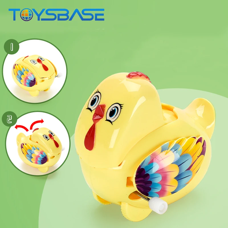 
 Оптовая продажа, забавная пластиковая мини-игрушка-Цыпленок, заводное животное  