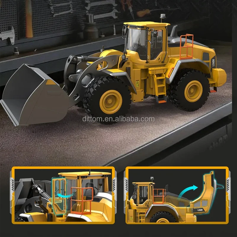 Double E E592-003 1/16 RC Alloy Loader Truck - WOLWO L260H