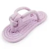 Purple cotton rope slippers (approx. 16*7CM)