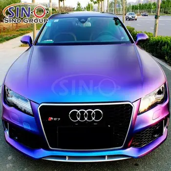 Vinyl Wrap Supplier Matte Gloss Chameleon Chrome Metallic Auto Body ...