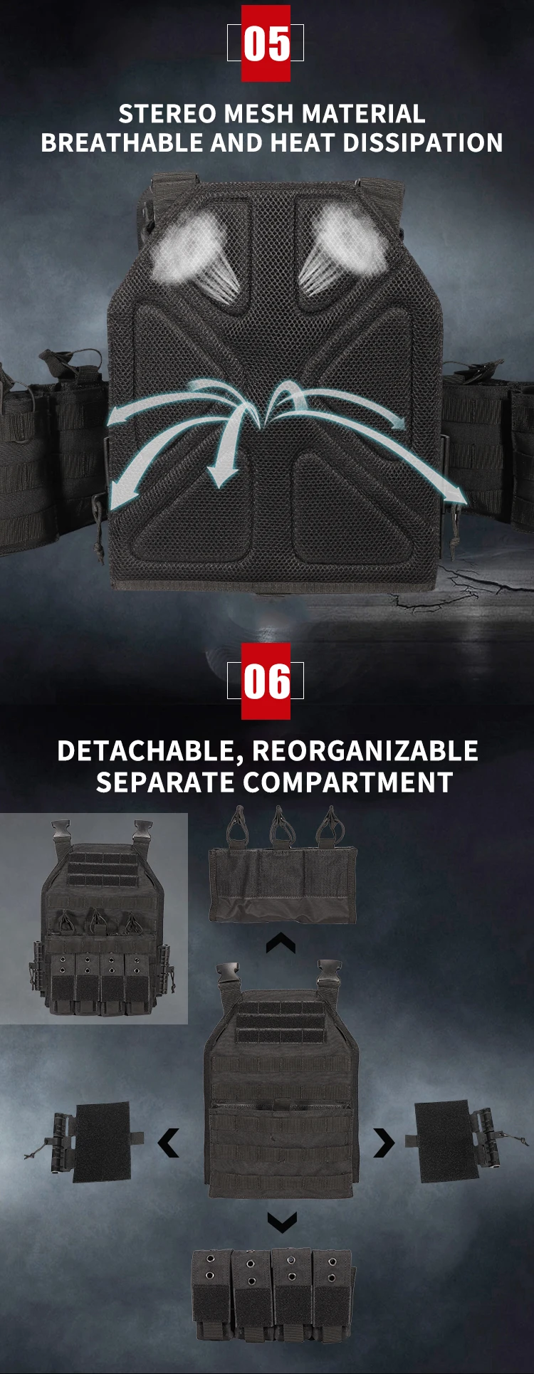 Customized Multifunctional Tactical Quick Release Vest Outdoor Training ...