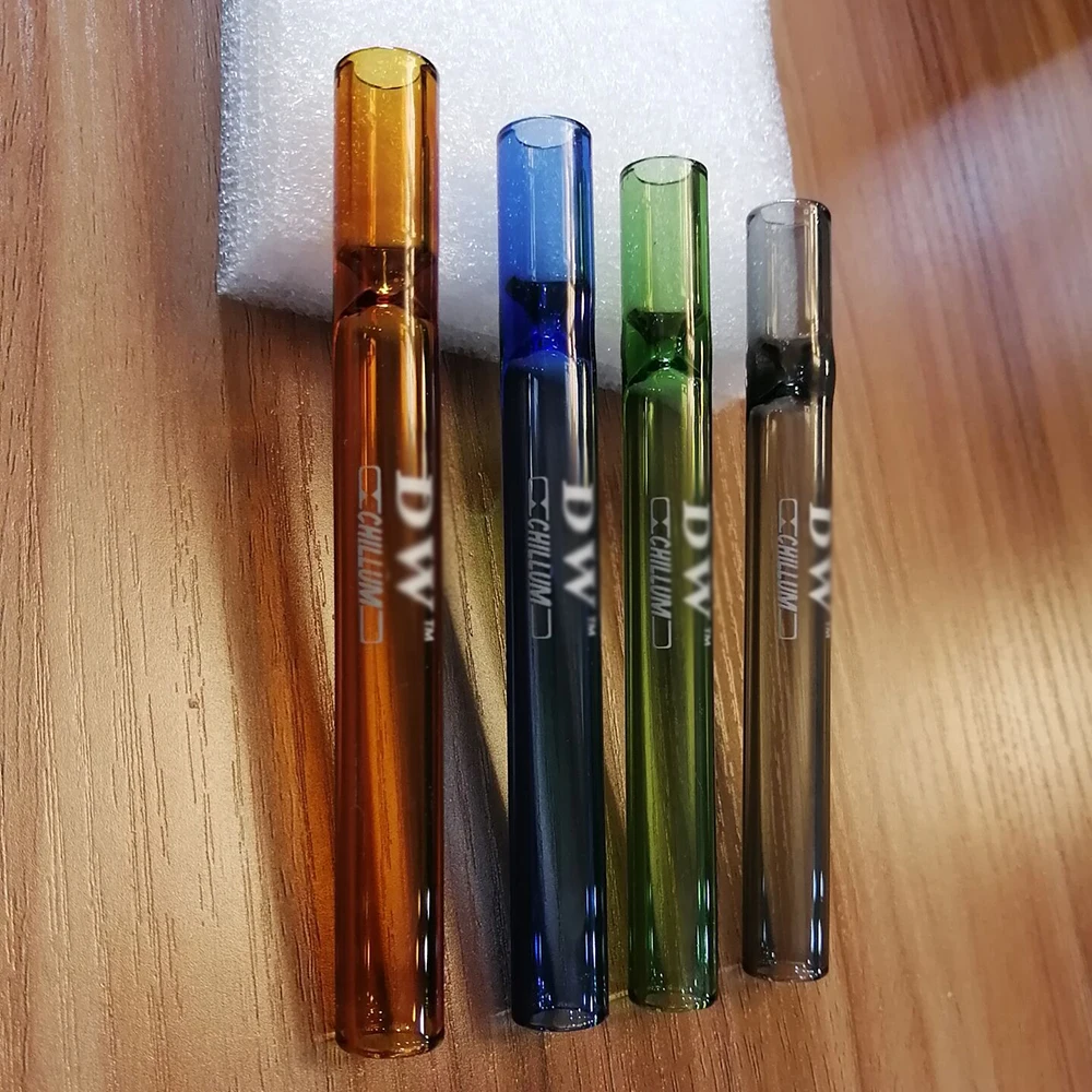 wholesale one hitter glass pipe weed chillum glass pipe smoking