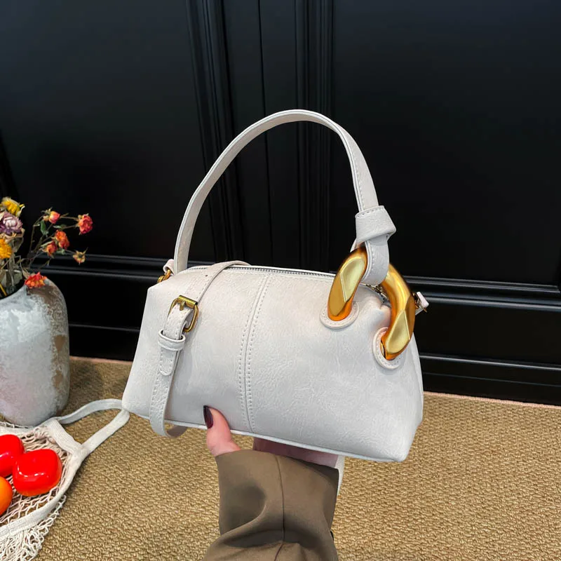 New Fashion Soft Pu Ladies Hand Bags For Women Vintage Portable Crossbody Shoulder Bag Trendy Daily Small Women Handbags