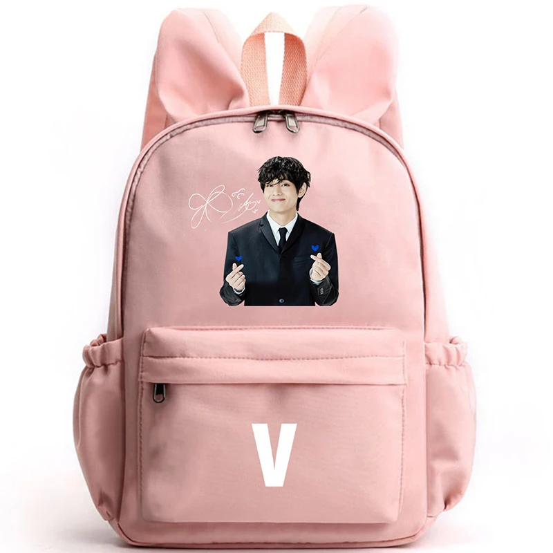 Yongshida Kpop Fashion BTS Backpack Colleage Bookbag School Bag Jimin Suga  Jin V