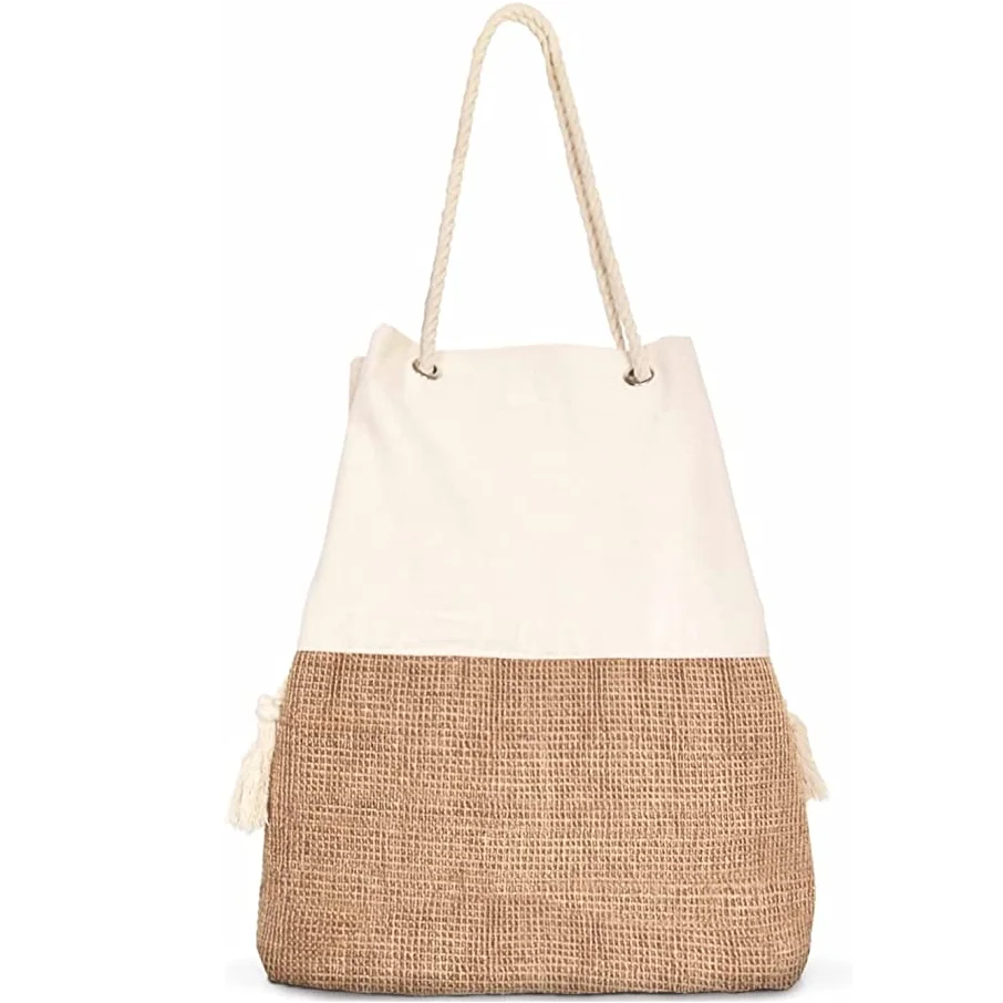 Woven Canvas and Jute Elegant Summer Style