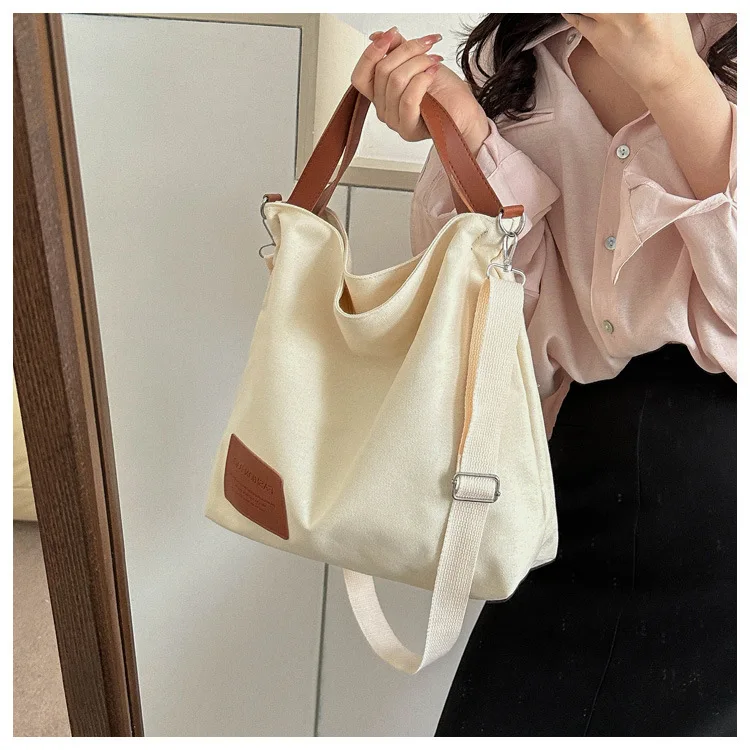 Wholesale Suitable Capacity Pocket Zipper Canvas Tote Bags With Custom ...
