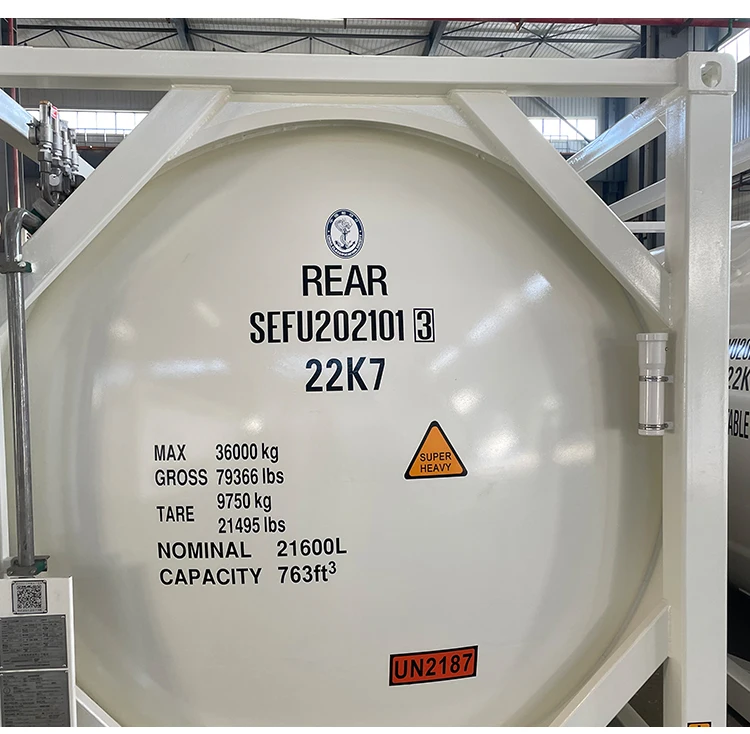 Asme Standard 20ft Price Tank Container Iso Un T75 Portable Buy 20ft Tank Container food Grade