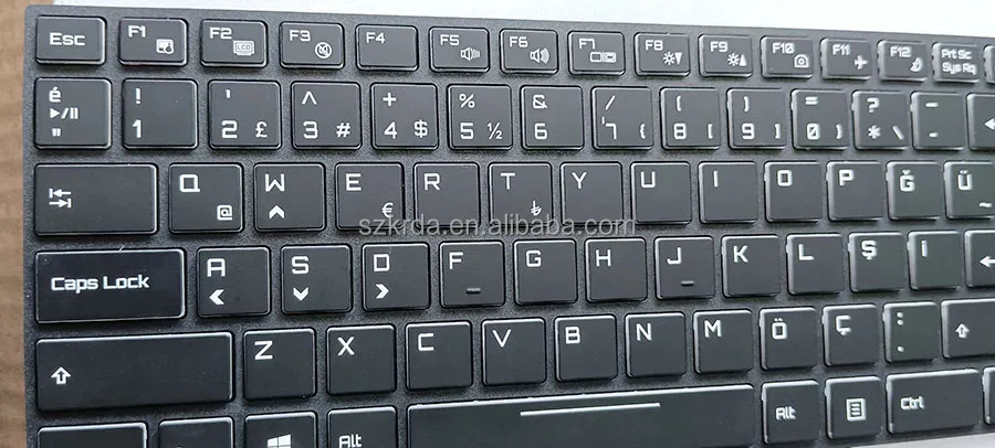 Tastiera Per Clevo N850 – US Layout, Con Frame, Usata Per Ricambi O Keycaps