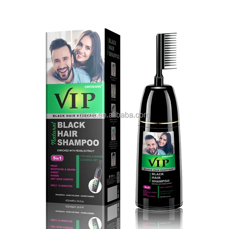 Vip hair colour shampoo review and demo  How to apply Easy hair dye   YouTube