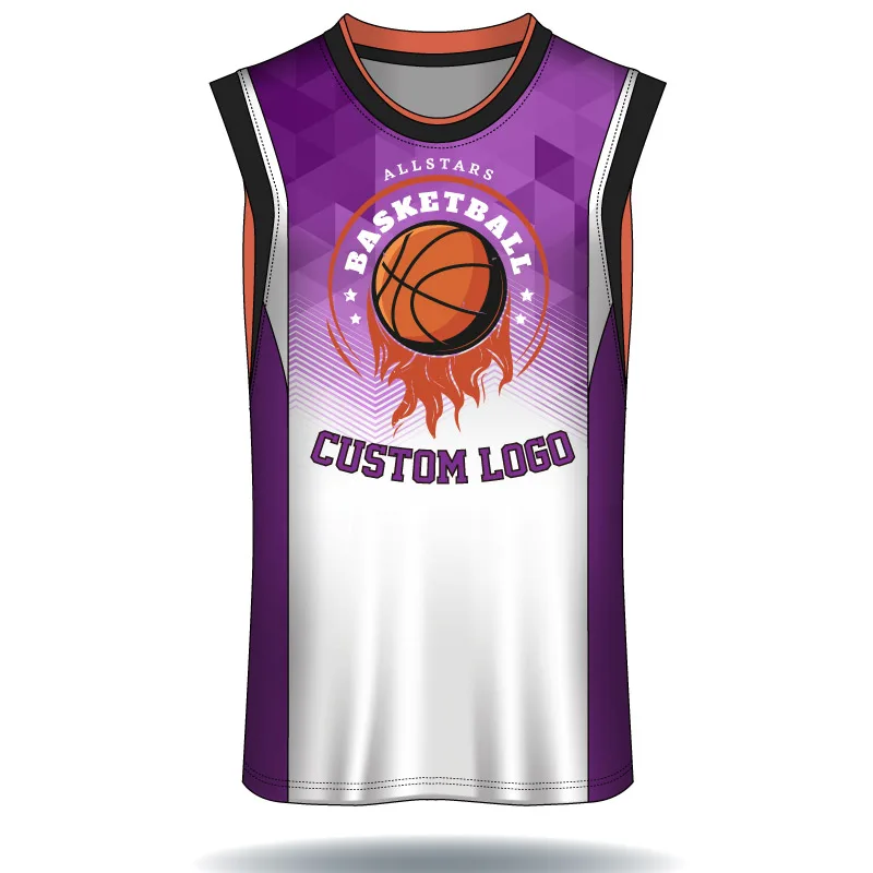 NBA Digital File Basketball Jersey Design Purple Full Sublimation