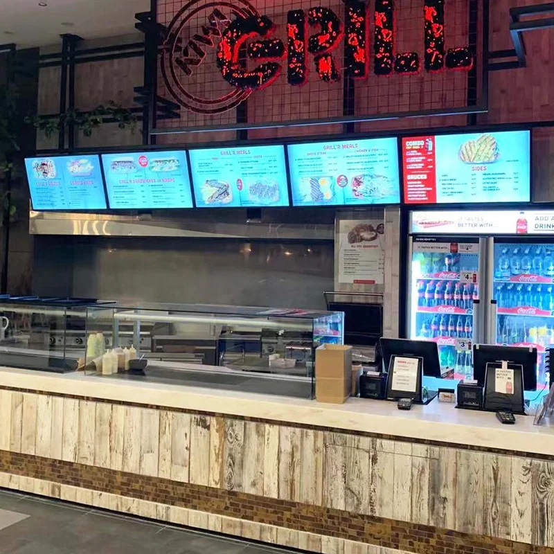 LCD Restaurant Digital Menu Board Display Screen Call Menubar Digital Signage