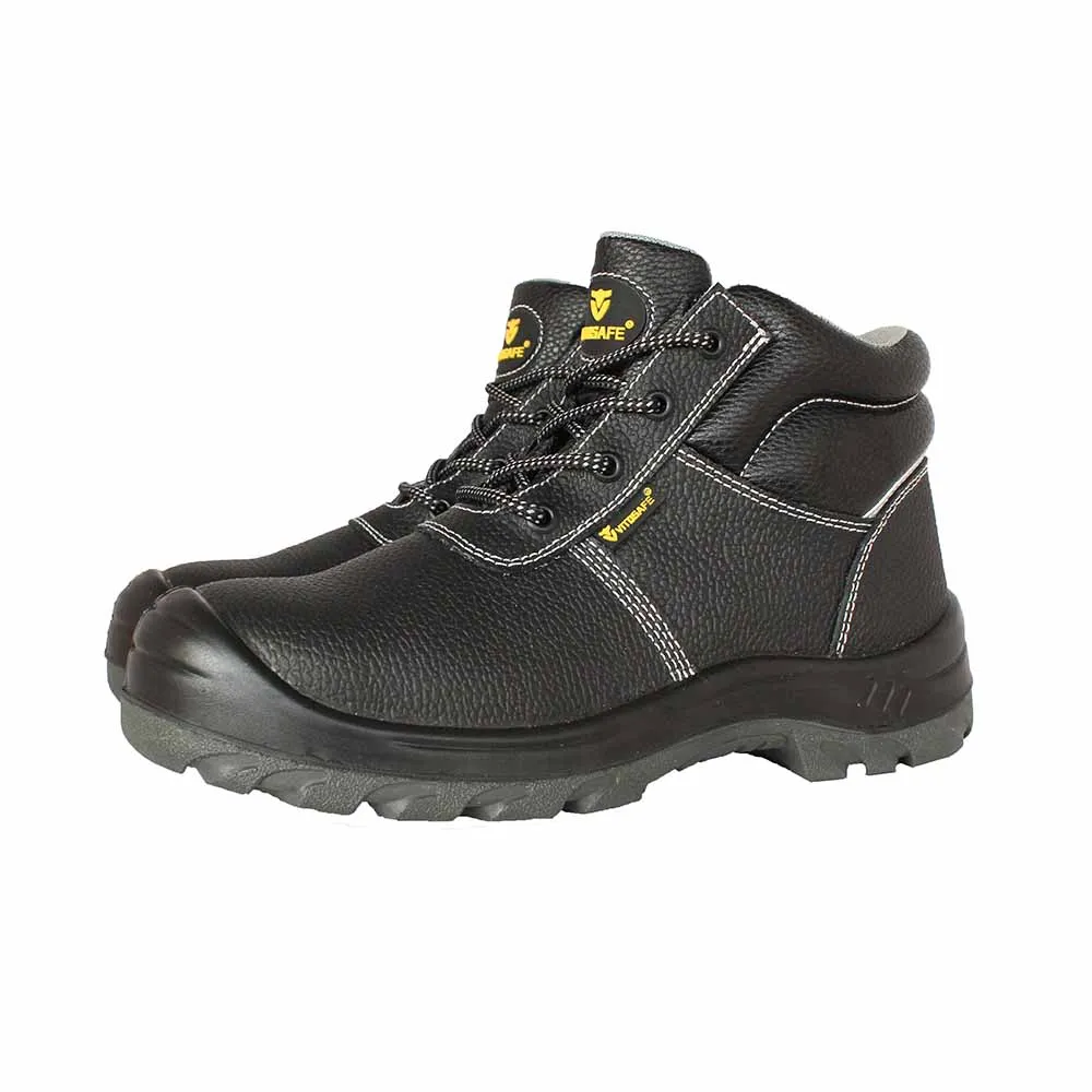 High Quality Comfortable Genuine Leather Oil Resistant Lightweight Work Boots Safety Shoes for Men supplier