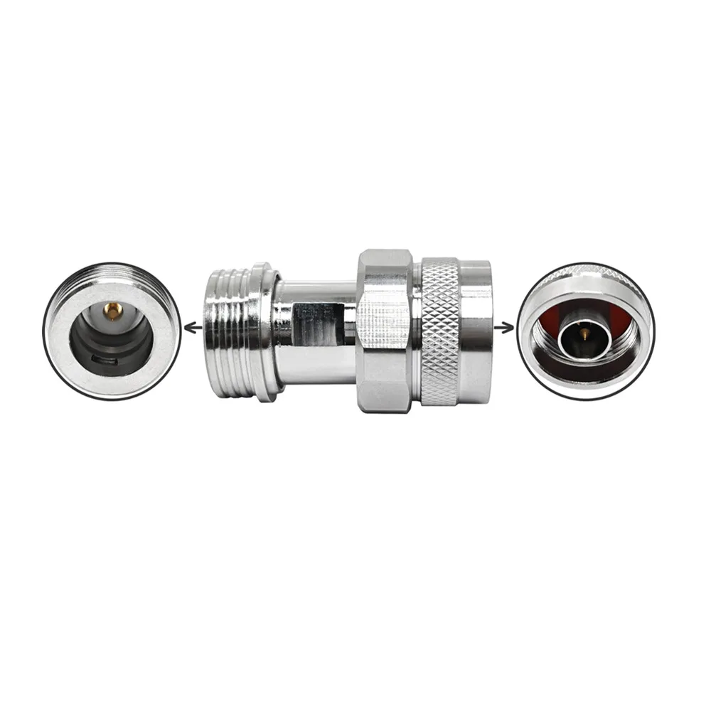 50 Ohm RF Coaxial Cable Connector N Male to QN Male Adapters Low Loss Low Design for Secure Coaxial Connections