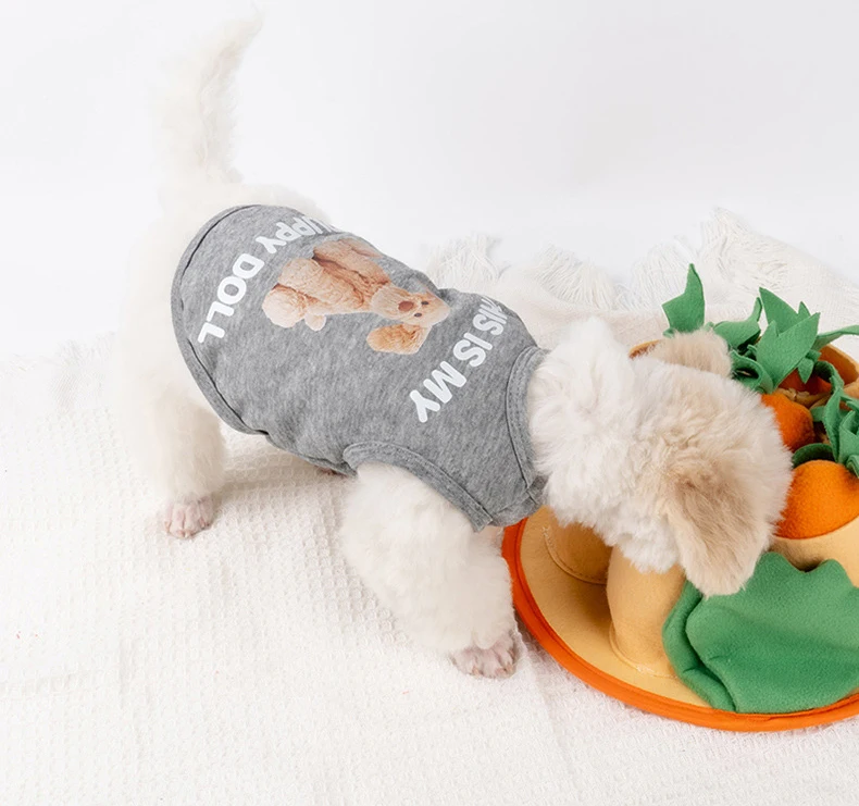 New Summer Thin Anti-hair Pet Clothes Bear Vest Than Bear Chihuahuas Small and Medium-sized Dog Clothes Cross-border factory