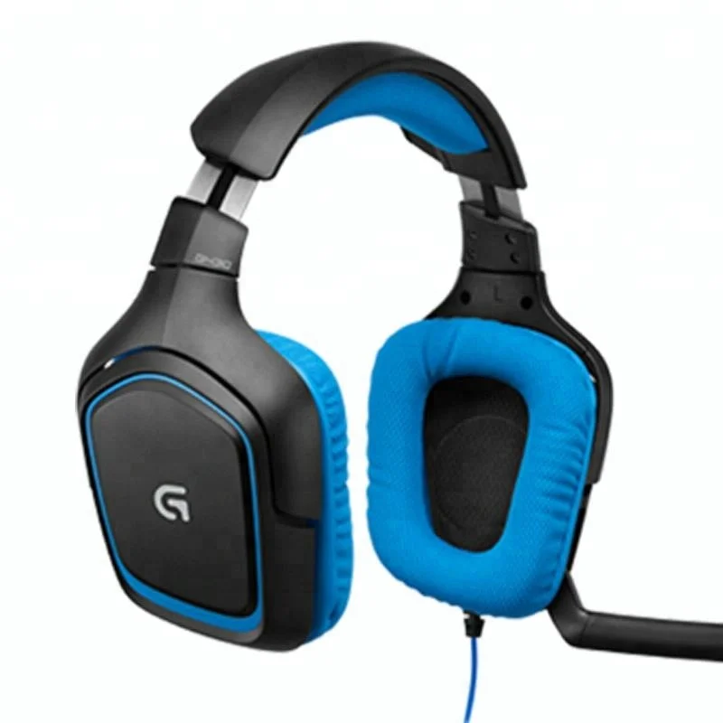 Logitech G430 Black/Blue Over the Ear Gaming Headset for sale online