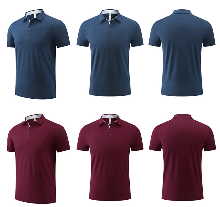 Wholesale Custom Design 92 Polyester 8 Spandex Multi Color Mens Polo