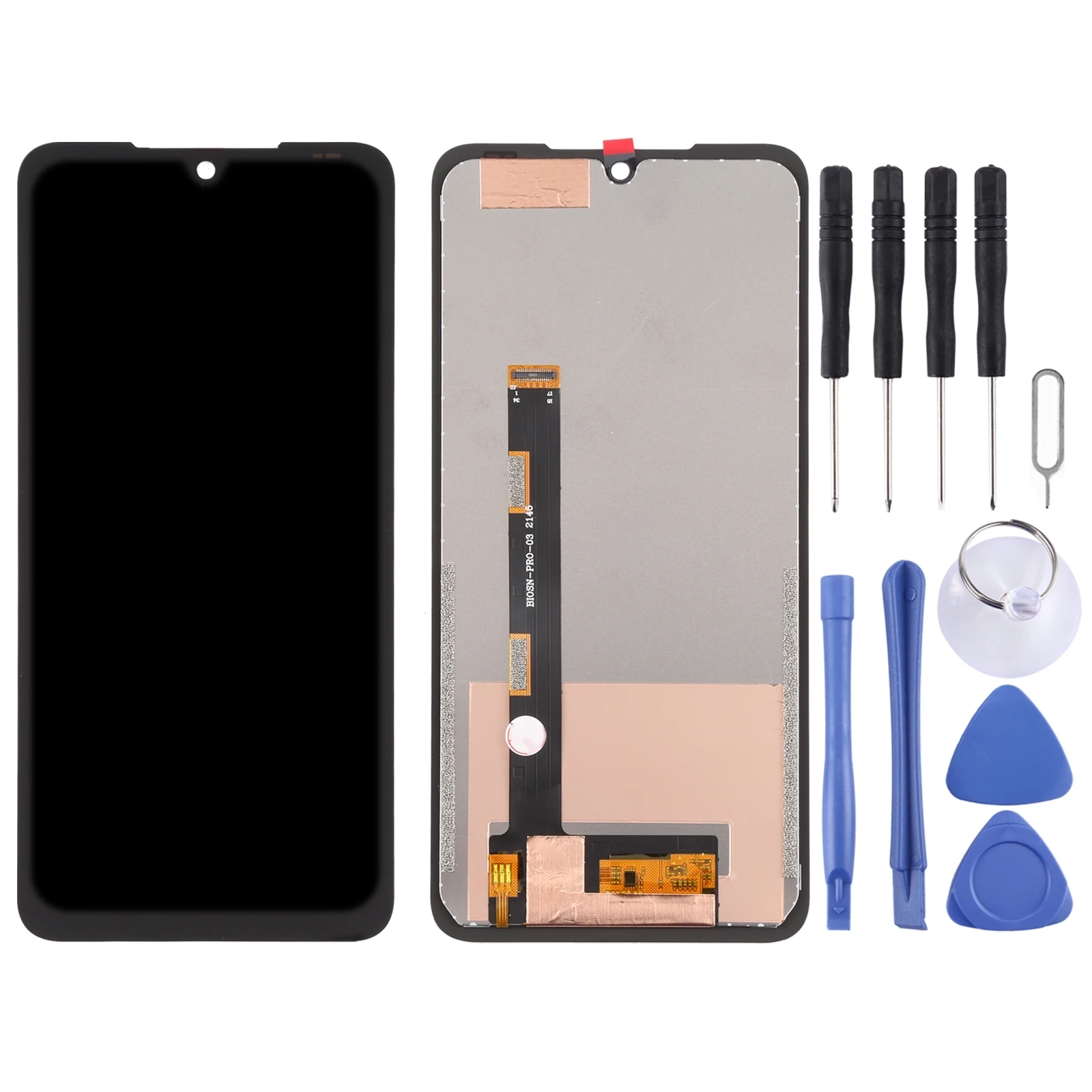 Original Replace Repair Part LCD Screen for Umidigi Bison Pro Full Assembly With Frame LCD Screen