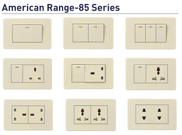 Universal 2P+T Outlet Power Socket Eu Wall Socket