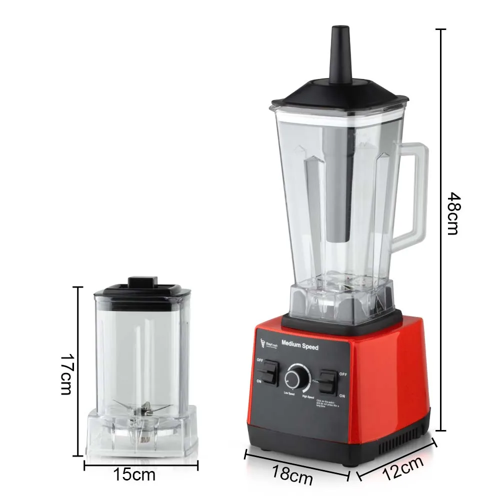 New Quality Ice Crush Smoothie Maker Grinder Blender Juicers Double Cup