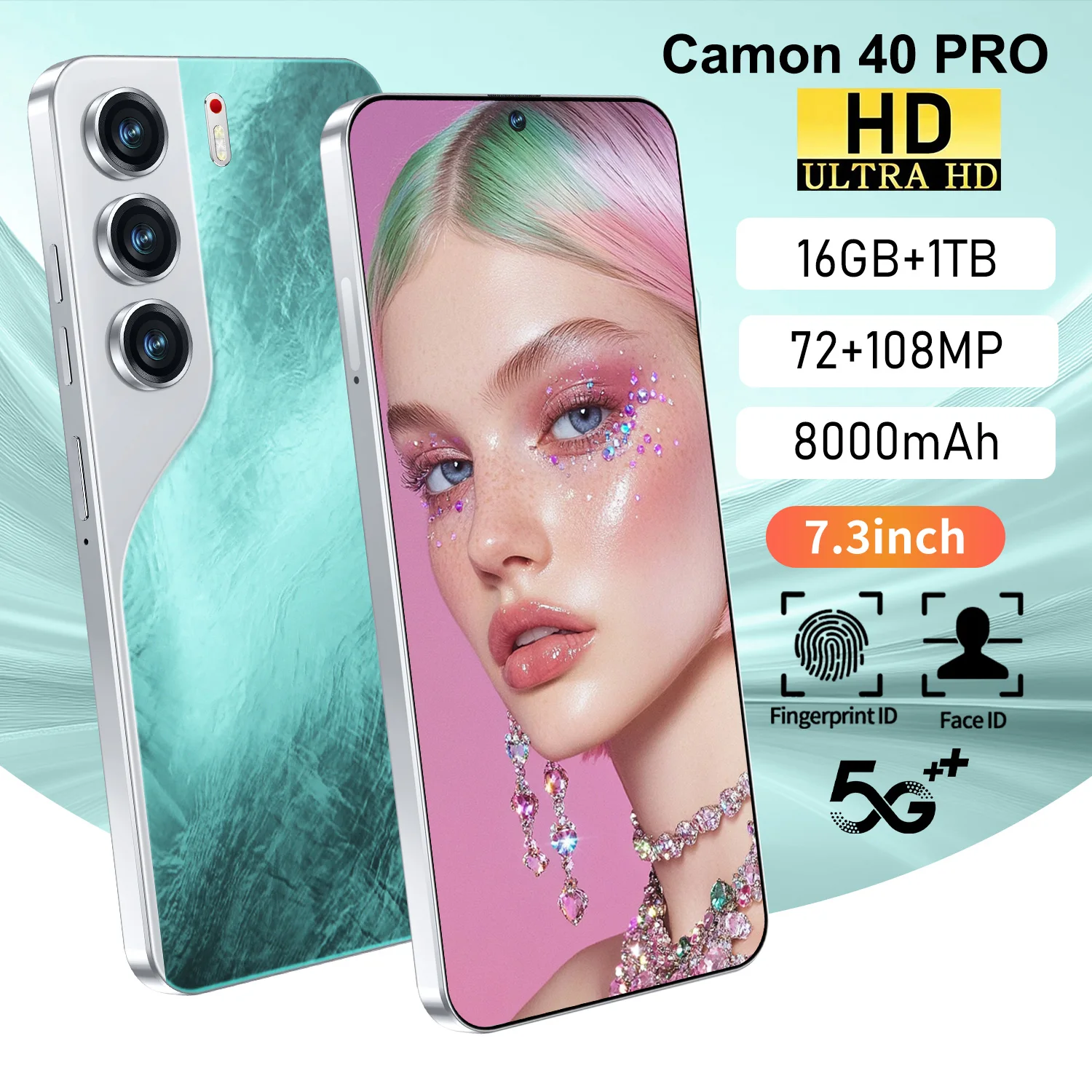 Camon 40 Pro 5G - Unlocked Android Smartphone with 8GB+512GB