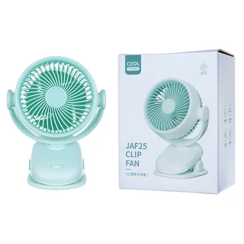 Factory Launched Desktop Clip High Speed 1200mah Silent Table Fans Mini USB Portable Fan Rechargeable